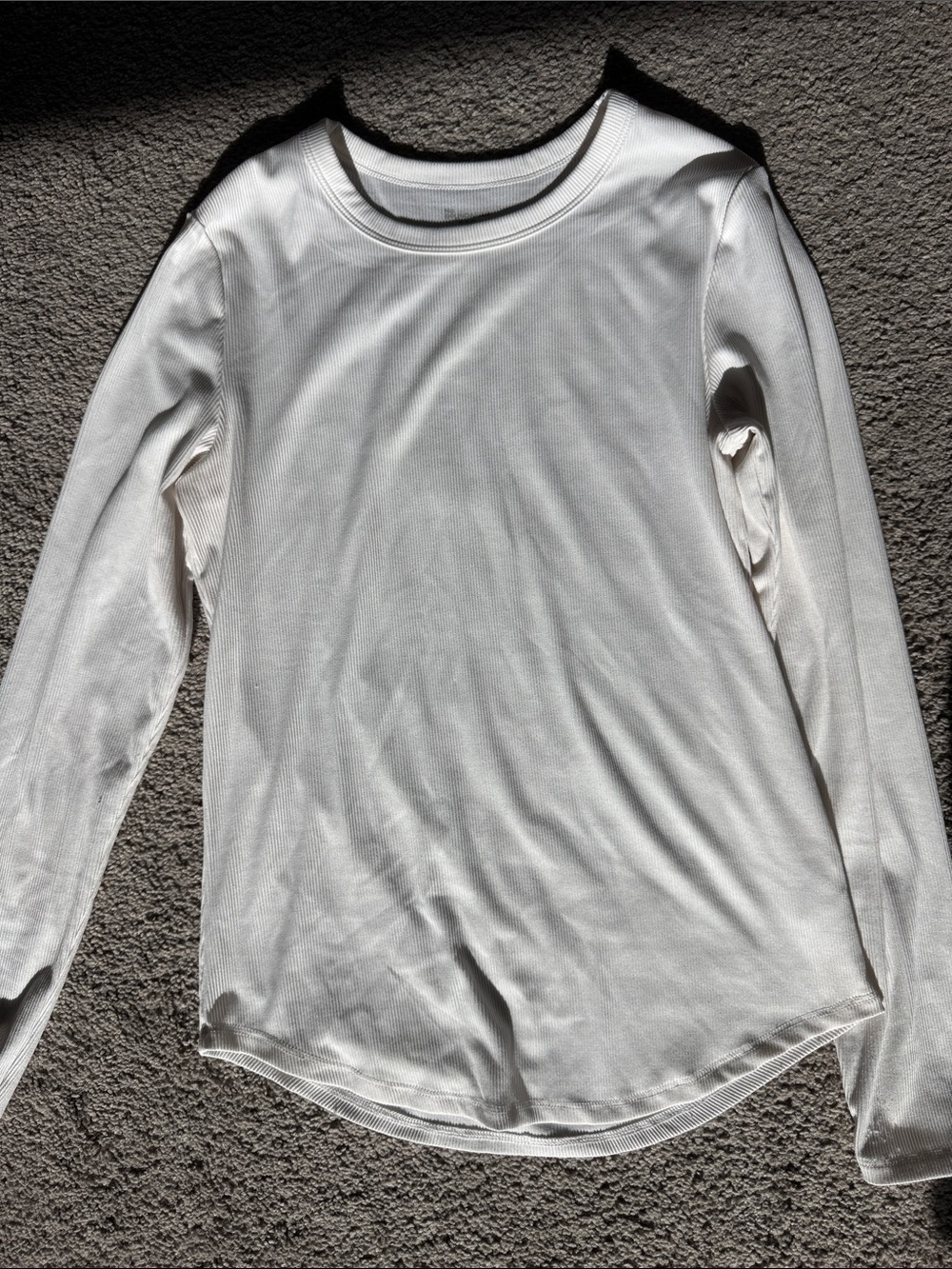 No Boundaries White Long-Sleeve Crewneck Tee